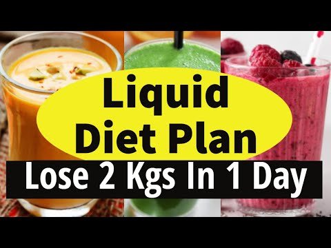 Liquid Diet Plan To Lose Weight Fast 2 Kg in 1 Day | Liquid Diet for Weight Loss | Eat more Lose more