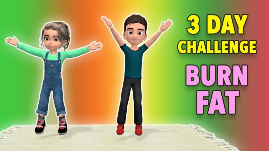 3 Day Challenge: Burn Fat and Calories – Kids Exercise