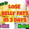 HOW TO LOSE BELLY FAT FAST IN 3 DAYS! Just 2 Ingredients! No Diet No Exercise!